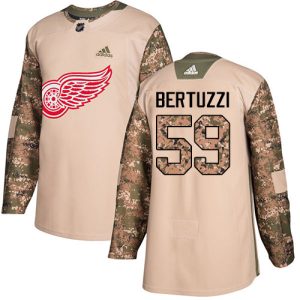 Herren Detroit Red Wings Eishockey Trikot Tyler Bertuzzi #59 Authentic Camo Veterans Day Practice